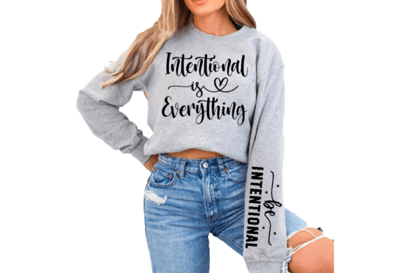 Be Intentional Sleeve Design: A Versatile Faith SVG for Crafters