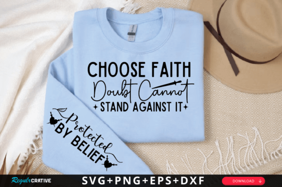 Choose Faith SVG: Perfect for T-Shirt Designs and Graphics