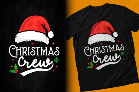 Christmas Crew Santa Holiday SVG T-shirt: A Graphics Gem for T-Shirt Designs