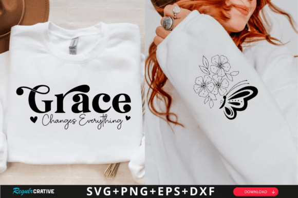 Grace Changes Everything Sleeve Svg: A Versatile Graphic for T-Shirt Designs