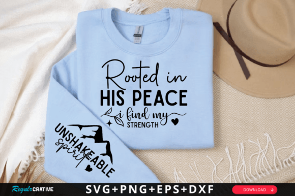 Rooted in His Peace: A Versatile SVG for T-Shirt Designs