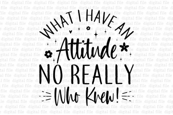 What I Have an Attitude No Really Who Kn: T-Shirt Designs & Graphics